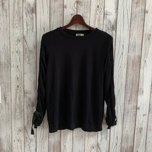 Dalia black top ruching detail size medium
